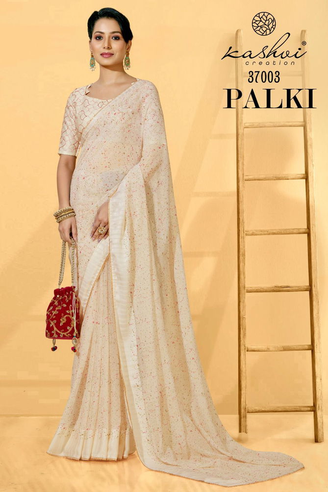 Palki By Kashvi 37001-37005 Georgette Sarees Catalog